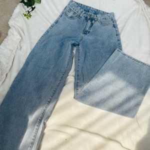 SHEIN wide leg denim pants